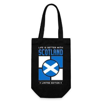 Scotland - Geschenkbeutel für Flaschen - Schwarz - Vorne