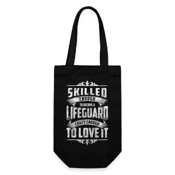 Lifeguard swimming pool water - Gift Bag for Bottles - black - Front