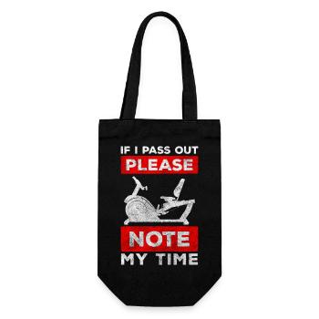 Rowing Machine Trainer Strengthening Sculling - Gift Bag for Bottles - black - Front