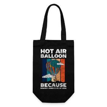 Balloonist Balloon Ride Leisure Gas Balloon - Gift Bag for Bottles - black - Front