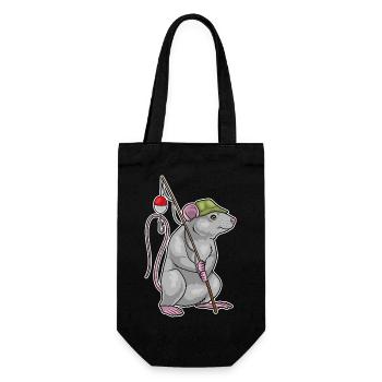 Rat Angler Fishing Rod Fishing Rod - Gift Bag for Bottles - black - Front