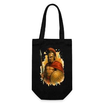 spartaner krieger - Geschenkbeutel für Flaschen - Schwarz - Vorne