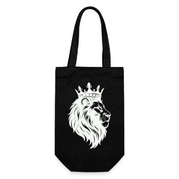 Löwe König Krone - Gift Bag for Bottles - black - Front