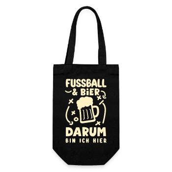 Drôle de Football Football Fan Cadeau - Sac à bouteille - noir - Devant