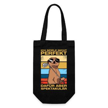 I don't play perfectly Golfer Golf Golfing - Gift Bag for Bottles - black - Front