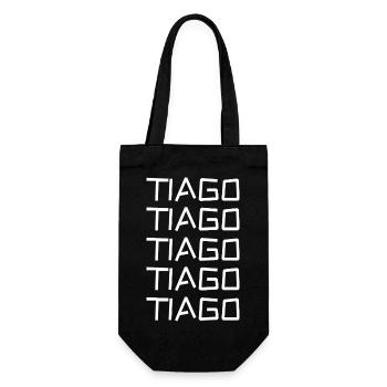 Tiago as a bachelor - Gift Bag for Bottles - black - Front