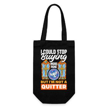 Stained Glass Art Stained Glass Artist - Gift Bag for Bottles - black - Front