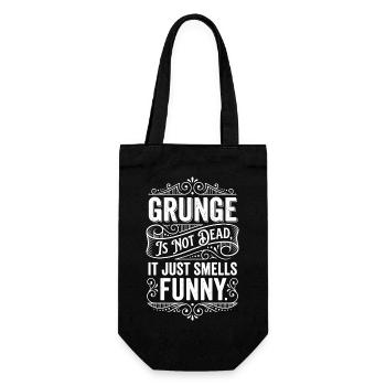 Grunge Is Not Dead Design - Geschenkbeutel für Flaschen - Schwarz - Vorne