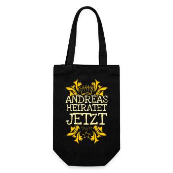 Cadeau pour Andreas - Sac à bouteille - noir - Devant
