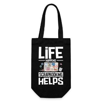 Le scrapbooking aide toujours - Sac à bouteille - noir - Devant