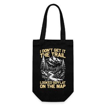 I don't get it Hiking Mountains Mountaineering - Gift Bag for Bottles - black - Front