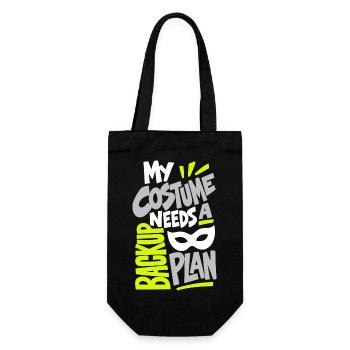 Kostümhumor – My Costume Needs a Backup Plan - Geschenkbeutel für Flaschen - Schwarz - Vorne