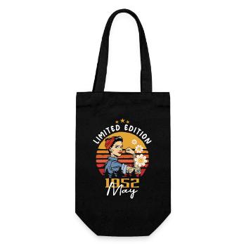 Legendary since May 1952 - May 1952 Birthday 1952 - Gift Bag for Bottles - black - Front