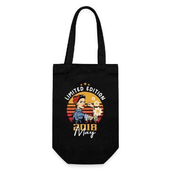 Legendär seit Mai 2018 - Mai 2018 Geburtstag 2018 - Geschenkbeutel für Flaschen - Schwarz - Vorne