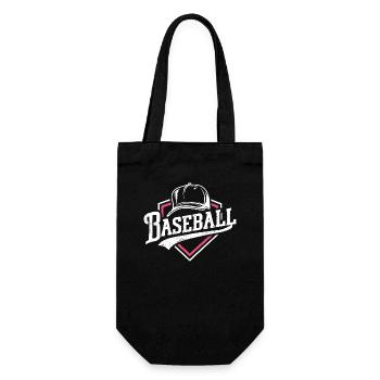 Baseball-Frau Pink Damen Fanartikel Spielzeug - Geschenkbeutel für Flaschen - Schwarz - Vorne