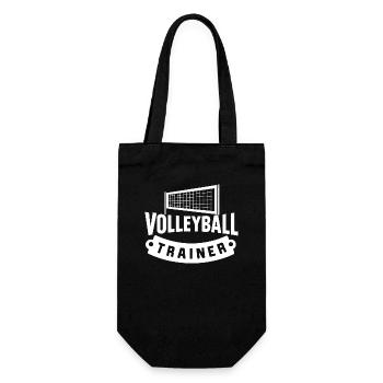 VolleyNetz-Trainer Ideal Volleyball-Gadget - Geschenkbeutel für Flaschen - Schwarz - Vorne