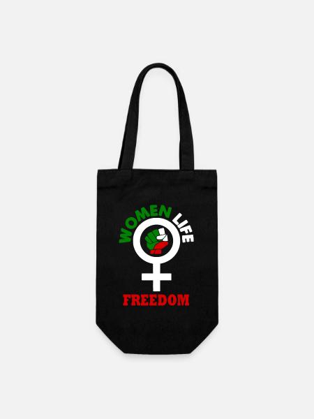 Women life freedom - Geschenkbeutel für Flaschen - Schwarz
