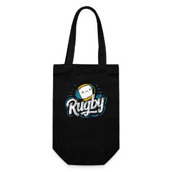 Rugby-Fan Must-Have Trikot Ball Poster Buch - Geschenkbeutel für Flaschen - Schwarz - Vorne