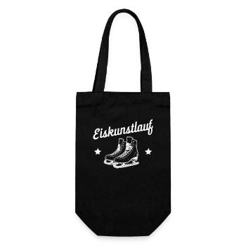 Eiskunstlauf-Schlittschuhe Ideale Präsent - Geschenkbeutel für Flaschen - Schwarz - Vorne