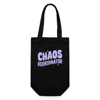 Chaos-Koordi Projektmanager Organizer Held - Geschenkbeutel für Flaschen - Schwarz - Vorne