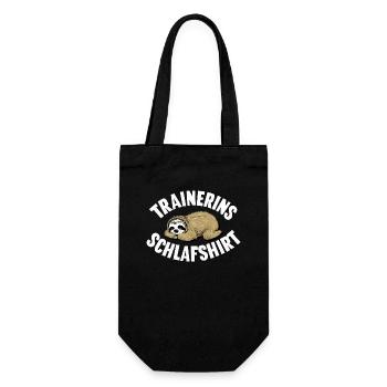 Trainerin Schlafshirt Lustige Danke Coach Fitness - Geschenkbeutel für Flaschen - Schwarz - Vorne
