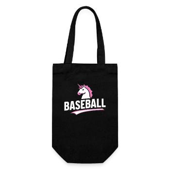 Baseball-Einhorn T-Shirt Kinder Spielzeug Magie - Geschenkbeutel für Flaschen - Schwarz - Vorne
