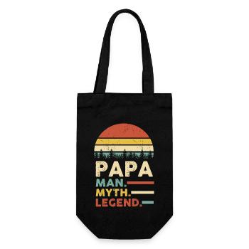 Papa Man Myth Legend - Sac à bouteille - noir - Devant