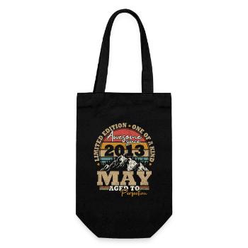 Mai 2013 Vintage Cadeau D’anniversaire 10 ans - Sac à bouteille - noir - Devant