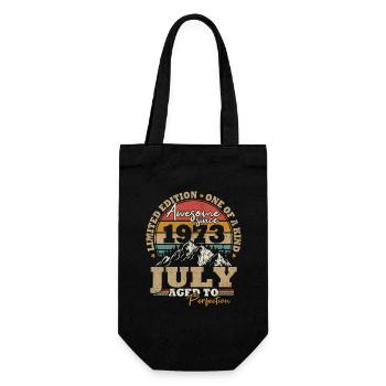 Juillet 1973 Vintage Cadeau D’anniversaire 50 ans - Sac à bouteille - noir - Devant