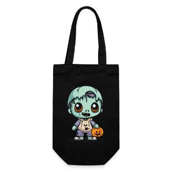 Zombie Halloween Gruselig Comic - Geschenkbeutel für Flaschen - Schwarz - Vorne