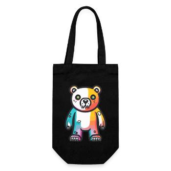 Polar Bear Halloween Comic Funny - Gift Bag for Bottles - black - Front