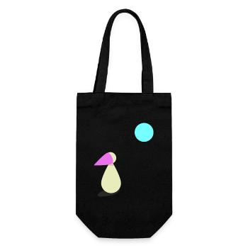 Longing Moonlight Gift - Gift Bag for Bottles - black - Front