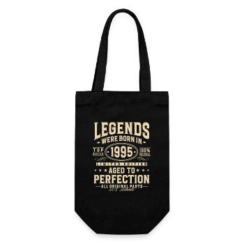 Legenden wurden 1995 geboren - Geschenkbeutel für Flaschen - Schwarz - Vorne
