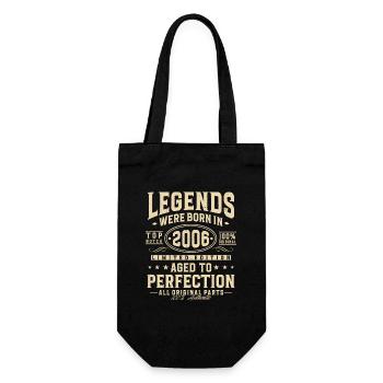 Des légendes sont nées en 2006 - Sac à bouteille - noir - Devant