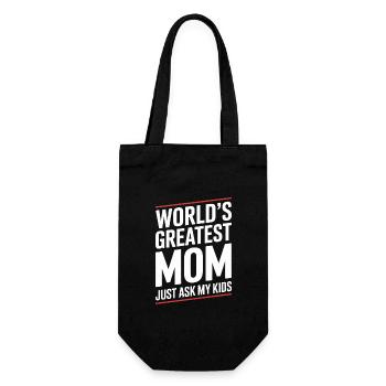 Mom Mother Mother's Day - Gift Bag for Bottles - black - Front