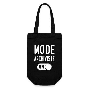 Mode on Cadeau et Archiviste - Sac à bouteille - noir - Devant