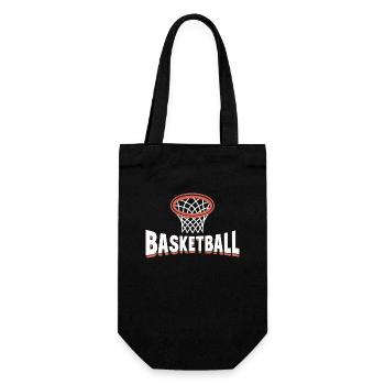 Basket-Retro-Netz Baller Old-School Fanartikel - Geschenkbeutel für Flaschen - Schwarz - Vorne