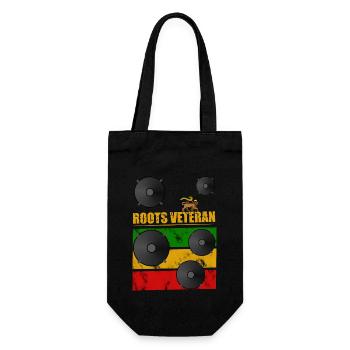 Roots Veteran Reggae - Geschenkbeutel für Flaschen - Schwarz - Vorne