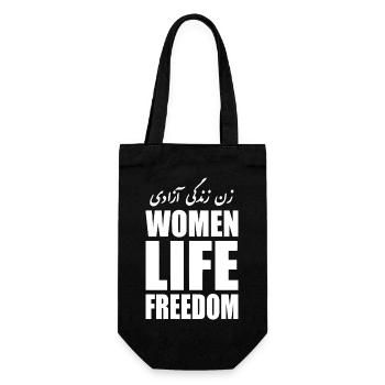 Women life freedom iran - Geschenkbeutel für Flaschen - Schwarz - Vorne