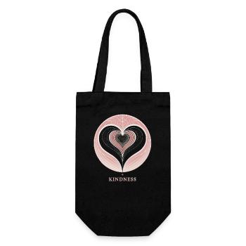 Spiral of Kindness - Gift Bag for Bottles - black - Front