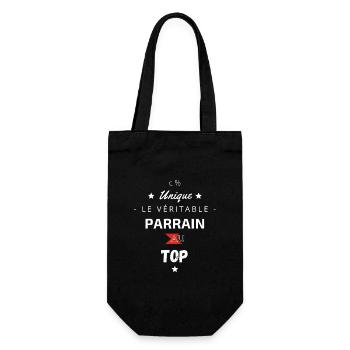 Le Véritable Parrain au top - Sac à bouteille - noir - Devant