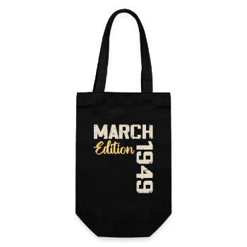 Mars 1949 Cadeau Anniversaire Mars 1949 - Sac à bouteille - noir - Devant