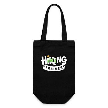 Hiking Trainer Präsent Outdoor Abenteuer Guide - Geschenkbeutel für Flaschen - Schwarz - Vorne