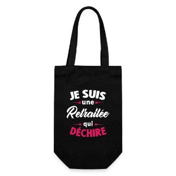 Je Suis Une Retraitée Qui Déchire - Sac à bouteille - noir - Devant