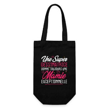 Dessinatrice donne toujours mamie exceptionnelle - Sac à bouteille - noir - Devant