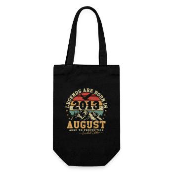 August 2013 vintage retro anniversary 2013 - Gift Bag for Bottles - black - Front