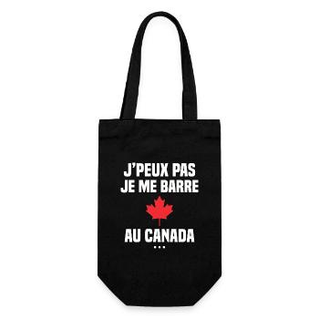 Je peux pas je me barre au Canada - Sac à bouteille - noir - Devant