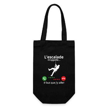 l'escalade m'appelle il faut que j'y aille - Sac à bouteille - noir - Devant