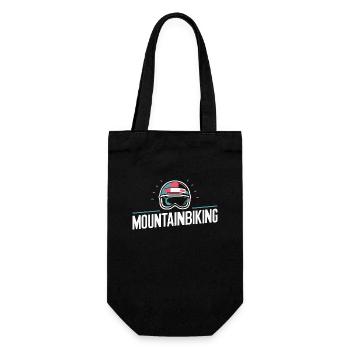 MTB Abenteuer Trail Freeride Downhill Fanatics - Geschenkbeutel für Flaschen - Schwarz - Vorne