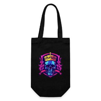 King Skeleton Crown - Gift Bag for Bottles - black - Front
